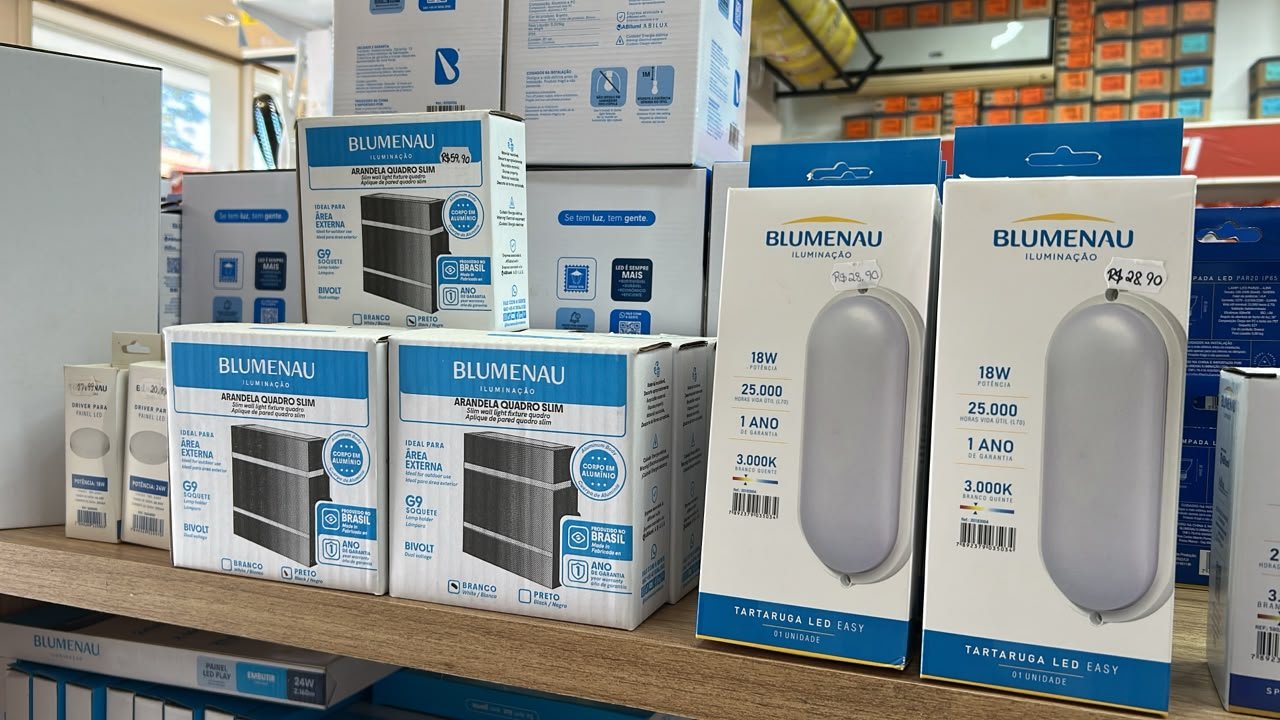 Ventiladores de teto na loja